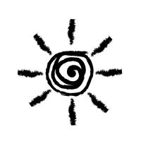 Zeichen der Sonne-Symbol vektor