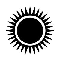 Zeichen der Sonne-Symbol vektor