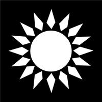 Zeichen der Sonne-Symbol vektor