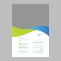kreatives, modernes und professionelles Corporate Business Flyer Template Design vektor