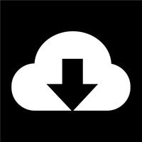 Zeichen der Cloud-Symbol vektor