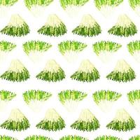 Nahtlose Muster Frisee-Salat auf weißem Hintergrund. einfache Verzierung mit Salat. vektor