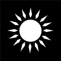 Zeichen der Sonne-Symbol vektor