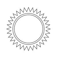 Zeichen der Sonne-Symbol vektor