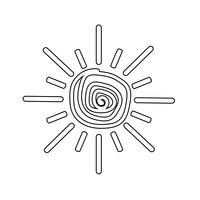 Zeichen der Sonne-Symbol vektor