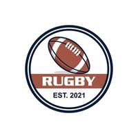 rugby logotyp, sport logotyp vektor