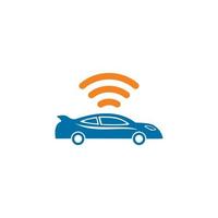 Auto-Tech-Logo, digitales Logo für die Automobilindustrie vektor