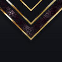 vektor färg abstrakt geometrisk banner med guld former.