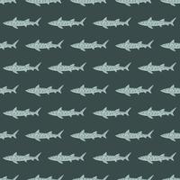 leopardhaj seamless mönster i skandinavisk stil. marina djur bakgrund. vektor illustration för barn rolig textil.