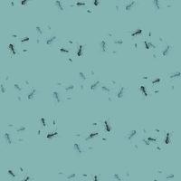 myror sömlösa mönster. insekter på färgglad bakgrund. vektor illustration för textil