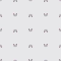 Kitty-Muster nahtlos im Freihand-Stil. Kopftiere auf buntem Hintergrund. vektorillustration für textilien. vektor