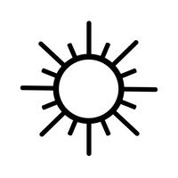 Zeichen der Sonne-Symbol vektor