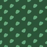 enkel stil natur sömlösa mönster med tropiska gröna lilla monstera blad former. natur palm bakgrund. vektor