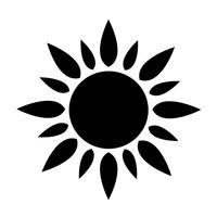 Zeichen der Sonne-Symbol vektor