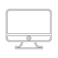 Desktop-Computer-Symbol vektor