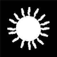 Sun-Symbol Zeichen vektor