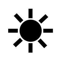 Zeichen der Sonne-Symbol vektor