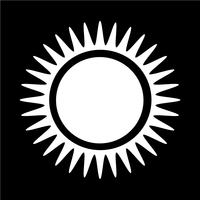 Zeichen der Sonne-Symbol vektor