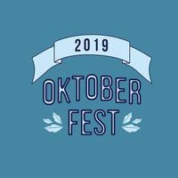 oktoberfest festival symboler. fullt glas öl med skum, pretzel limpa och vete öron för oktober fest semester, på gul bakgrund. gradientnät används. oktoberfest öl pub vektor illustration.