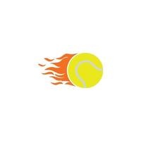 Tennisball-Logo, Sport-Logo-Vektor vektor