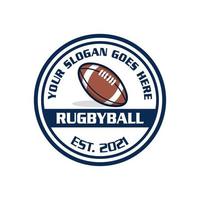 Rugby-Logo, Sport-Logo-Vektor vektor