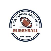 Rugby-Logo, Sport-Logo-Vektor vektor