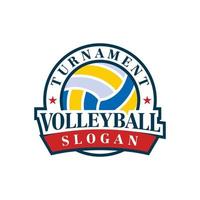 Volleyball-Vektor, Sport-Logo-Vektor vektor