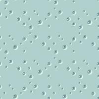 seamless mönster bubblor på turkos bakgrund. rutnät platt textur av tvål för alla ändamål. vektor