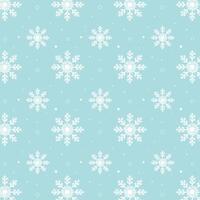Blå snöflingor mönster. Vita snöflingor mönster på blå bakgrund vektor