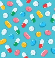 medicinska piller och kapslar apotek vektor