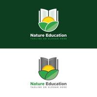 naturutbildning logotyp vektor