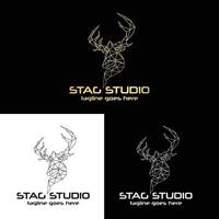 stag studio logotyp vektor