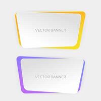 Moderna webb banners vektor