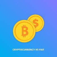 Vektor illustration av utbyte bitcoin till USD ikon, Bitcoin tecken ikon för internet pengar. Crypto valutasymbol och mynt bild utbyte USD