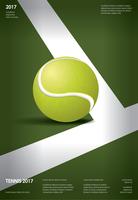 Tennis-Meisterschafts-Plakat-Vektorillustration vektor