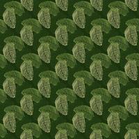 modernt palmblad sömlösa mönster med handritade tropiska tryck. modern natur bakgrund. vektorillustration för säsongsbetonad textil. vektor