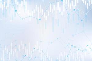 Candle-Stick-Graph-Diagramm der Börse Investment Trading, Bullish Point, Bearish Point. Trend des Diagrammvektordesigns. vektor