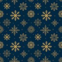 Vintage Snowflakes mönster vektor