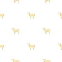 Nahtloses Muster von Schafen. Haustiere auf buntem Hintergrund. vektorillustration für textilien. vektor