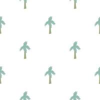 palm sömlösa mönster. tropisk bakgrund. vektor