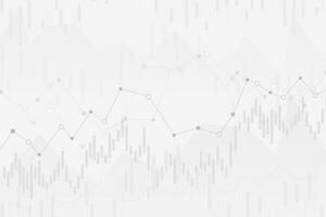 abstrakt finansiellt diagram med uptrend line diagram och siffror på aktiemarknaden på gradient vit färg bakgrund vektor