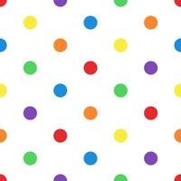 Nahtlose Polka Dots Nahtloser Vektormusterhintergrund im lgbtq-Thema vektor