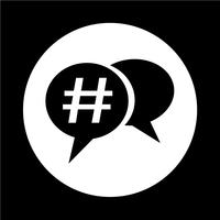 hashtag social media icon vektor