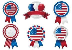 Patriotiska Rosettes Vector Pack