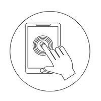 Smartphone-Touchscreen-Symbol