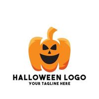 Halloween-Logo-Design modernes Konzept vektor