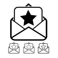 email och mail icon vector