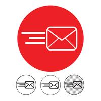 E-Mail und Mail-Symbol Vektor