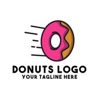 Donuts Kuchen modernes Logo-Konzept vektor