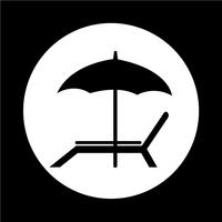 Strandkorb-Symbol vektor